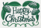 Happy Christmas with Pine Cones