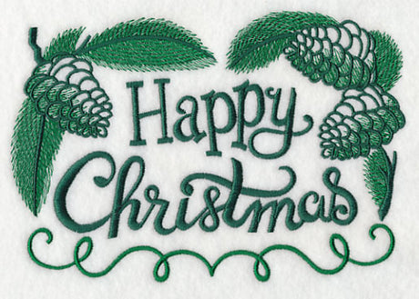 Happy Christmas with Pine Cones