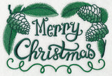 Merry Christmas with Pine Cones