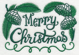 Merry Christmas with Pine Cones