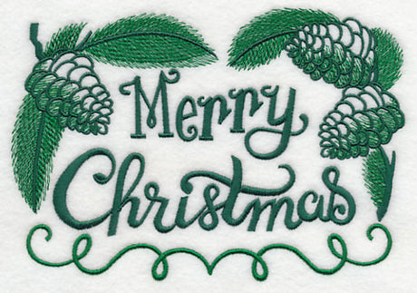 Merry Christmas with Pine Cones