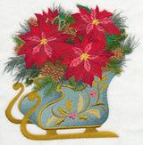 Bouquet Sleigh of Poinsettias