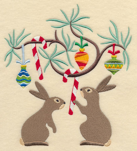 Deck the Halls with Christmas Rabbits