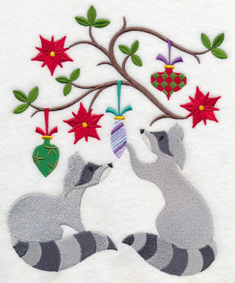 Deck the Halls with Christmas Raccoons