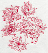 Poinsettia Medley (Redwork)