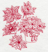 Poinsettia Medley (Redwork)