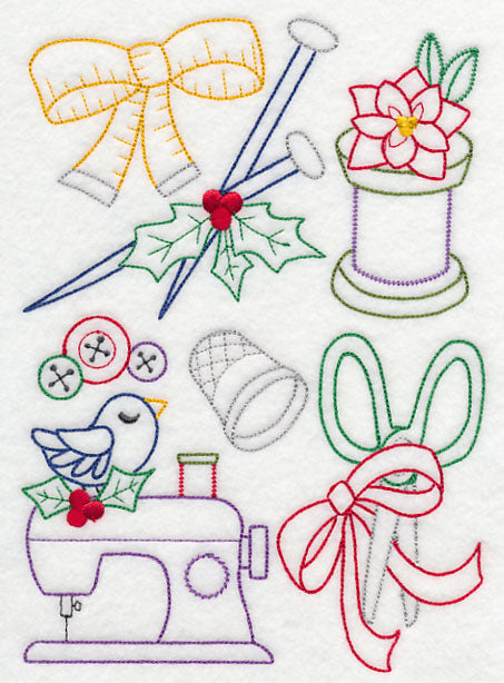 Crafty Christmas Collage (Vintage)