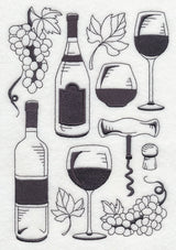 Grapes and Wine Collage