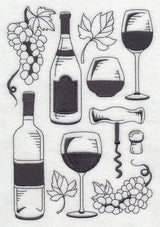 Grapes and Wine Collage