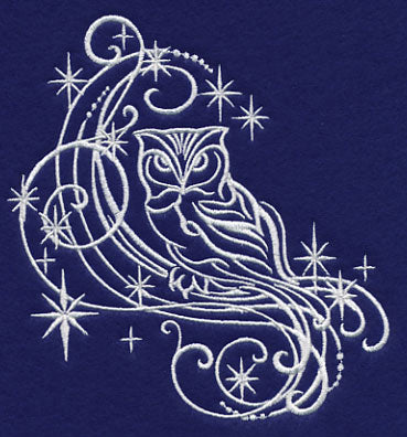 White Christmas Owl