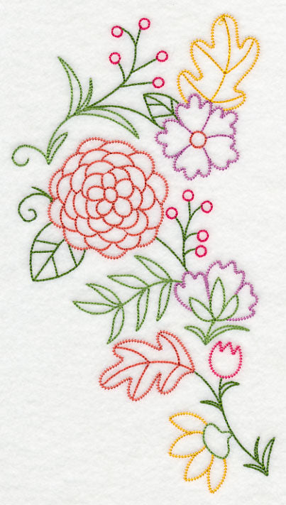 Autumn Flower Spray (Vintage)