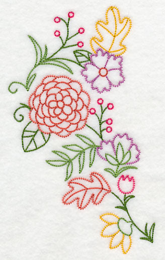 Autumn Flower Spray (Vintage)