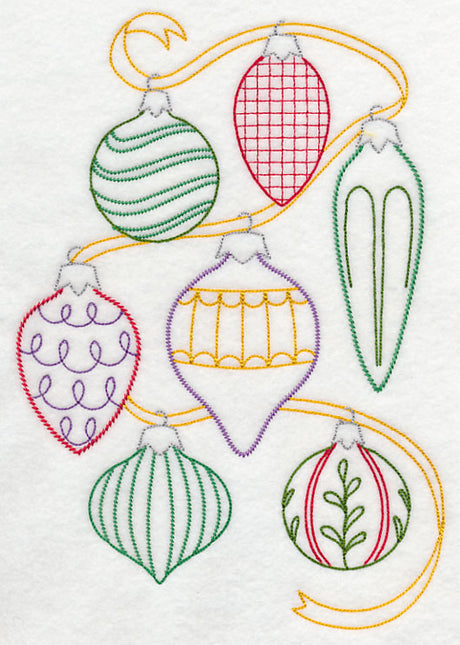 Very Merry Christmas Ornament Collage (Vintage)