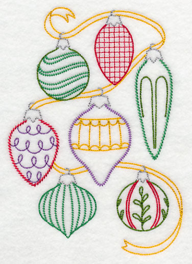 Very Merry Christmas Ornament Collage (Vintage)