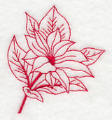 Poinsettia 2 (Redwork)