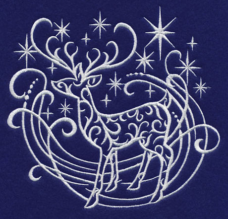 White Christmas Reindeer