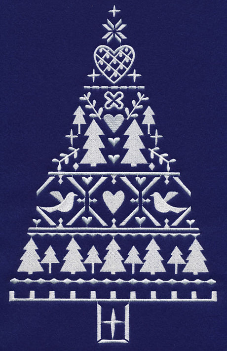 White Christmas Nordic Tree of Love