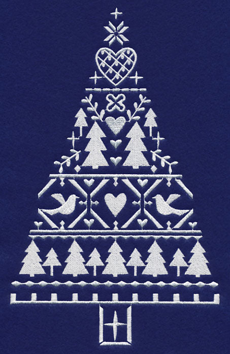 White Christmas Nordic Tree of Love