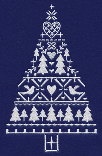 White Christmas Nordic Tree of Love
