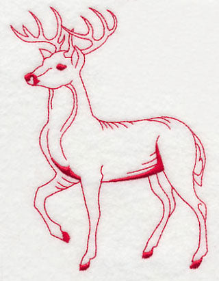 Northwoods Deer (Redwork)