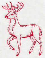Northwoods Deer (Redwork)