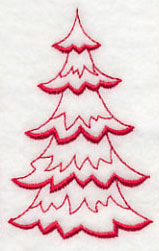 Northwoods Evergreen 1 (Redwork)