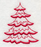 Northwoods Evergreen 2 (Redwork)