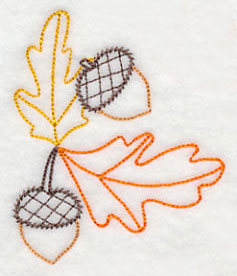 Leaves and Acorns (Vintage)