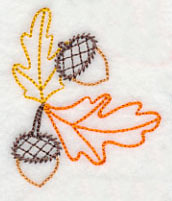 Leaves and Acorns (Vintage)
