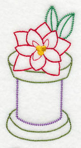 Crafty Christmas Spool of Thread (Vintage)