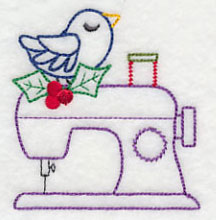 Crafty Christmas Sewing Machine (Vintage)
