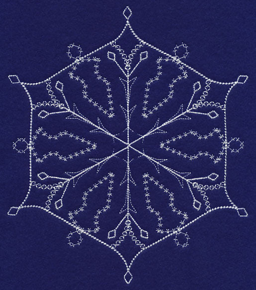 White Christmas Snowflake Chill