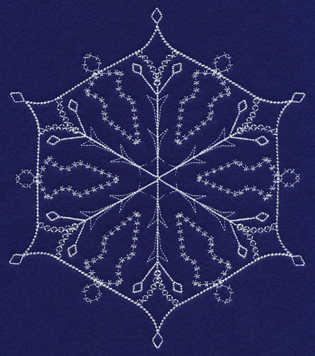 White Christmas Snowflake Chill