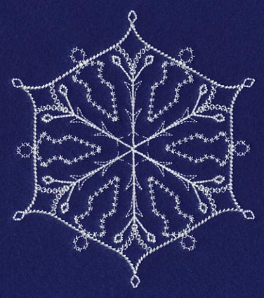 White Christmas Snowflake Chill