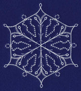 White Christmas Snowflake Chill