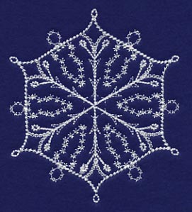 White Christmas Snowflake Chill