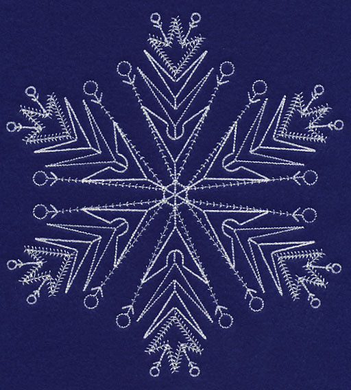 White Christmas Snowflake Freeze