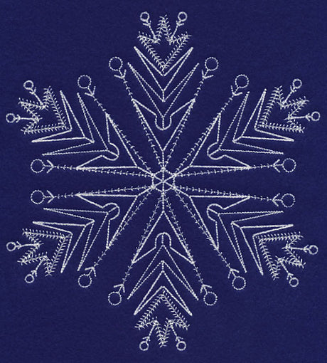 White Christmas Snowflake Freeze