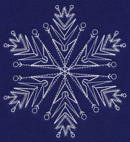 White Christmas Snowflake Freeze