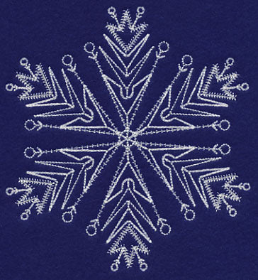 White Christmas Snowflake Freeze