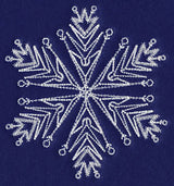 White Christmas Snowflake Freeze