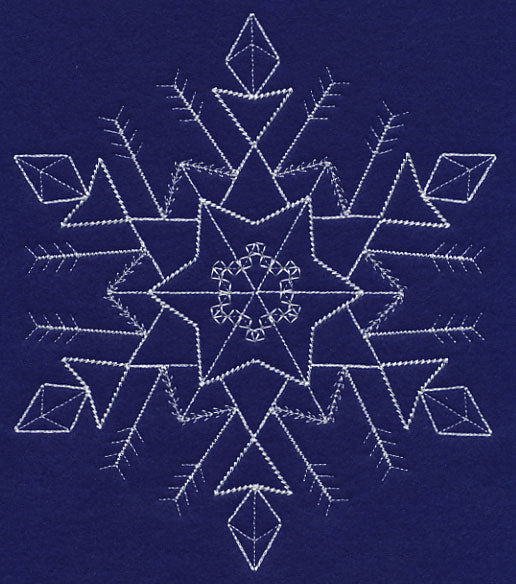 White Christmas Snowflake Ice