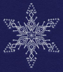 White Christmas Snowflake Frost