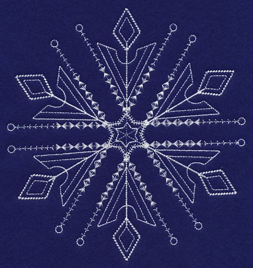 White Christmas Snowflake Sparkle