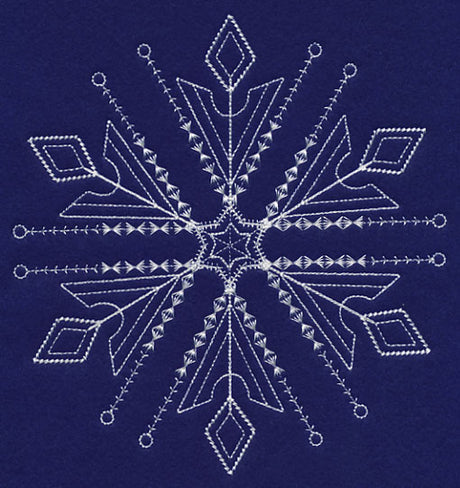 White Christmas Snowflake Sparkle
