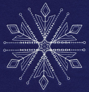 White Christmas Snowflake Sparkle