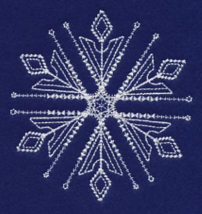 White Christmas Snowflake Sparkle