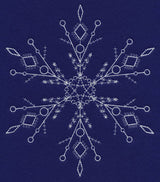 White Christmas Snowflake Glisten