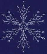 White Christmas Snowflake Glisten