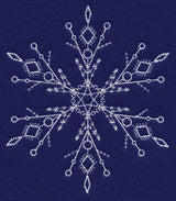 White Christmas Snowflake Glisten